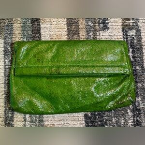Green Leather Clutch